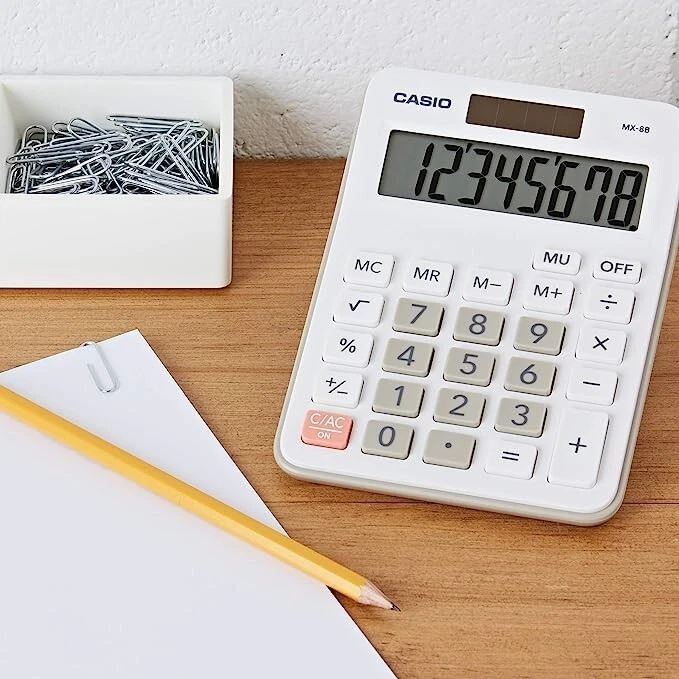 New Casio MX-12 Desk Calculator 12-digit Display FREE ONE DAY POSTAGE ACROSS UK - Image 3 of 4