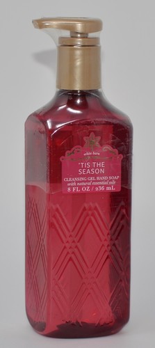 5 BATH & BODY WORKS TIS THE SEASON CLEANSING GEL HAND SOAP WASH PUMP 8OZ APPLE - Picture 2 of 5