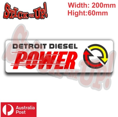 Detroit Diesel Power Bumper Sticker | eBay Australia