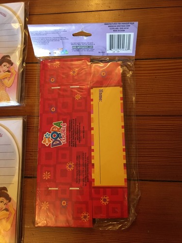 Party Lot Disney Princess Party Express invitations & envelopes, Barbie, Dora A7 - Picture 5 of 10