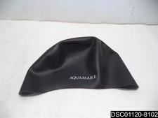 Aquamare Swim Cap, Silicone, Reversible, Black