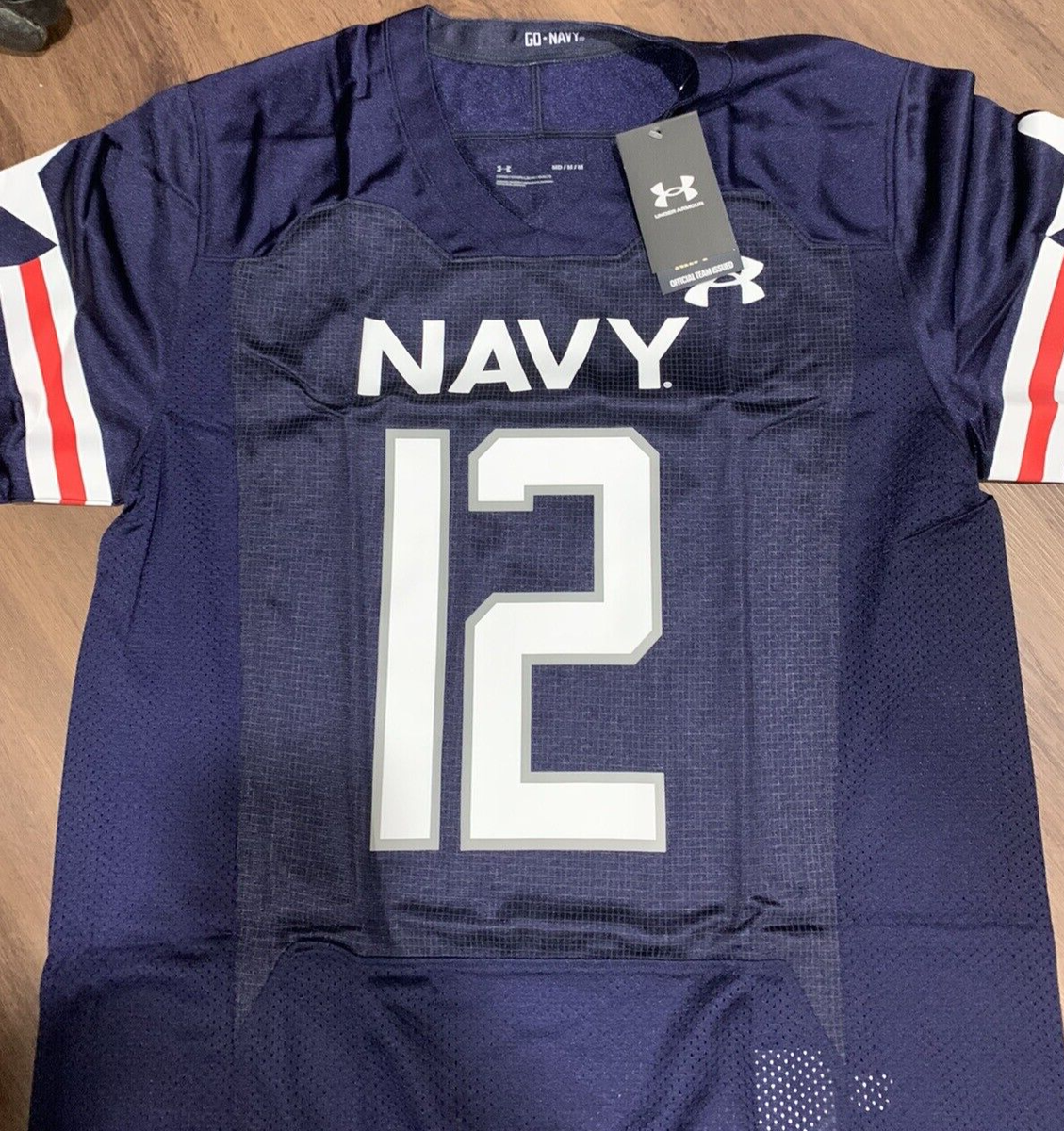 UNDER ARMOUR SUNBIRDS ユニフォーム 12 NEW UNDER ARMOUR Roger Staubach #12 Navy Midshipmen Football