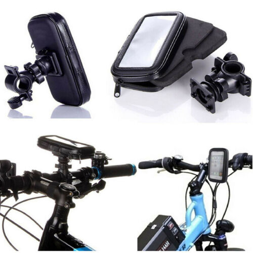 360° Bicycle Motor Bike Waterproof Phone Case Mount Holder For All Mobile Phones - Picture 1 of 9