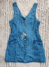 ASOS NWT Denim Button Down Mini Dress Size 10