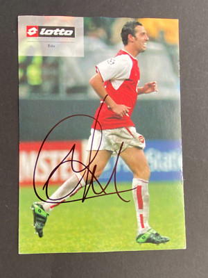 EDU 15 LS Brasilien Arsenal signed Autogrammkarte 10x15 Autogramm