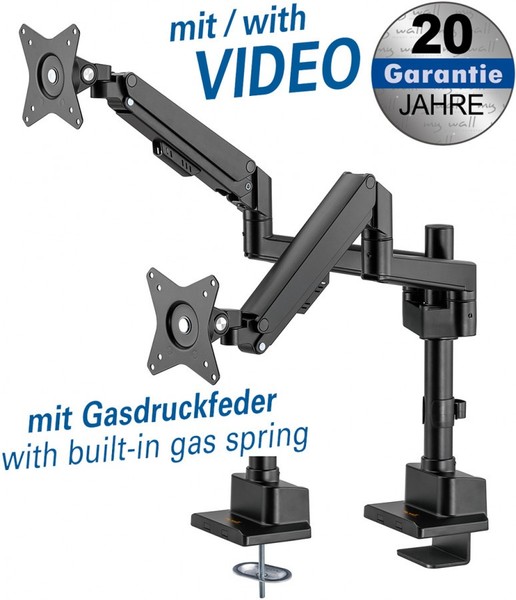 My Wall® Vollbeweglicher Tischhalter FüR 2 Flachbildschirm, 17-32 Zoll, Bis 9 Kg-image