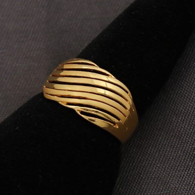 22-Carat Print Dazzling Gold Class Ring 4.29g