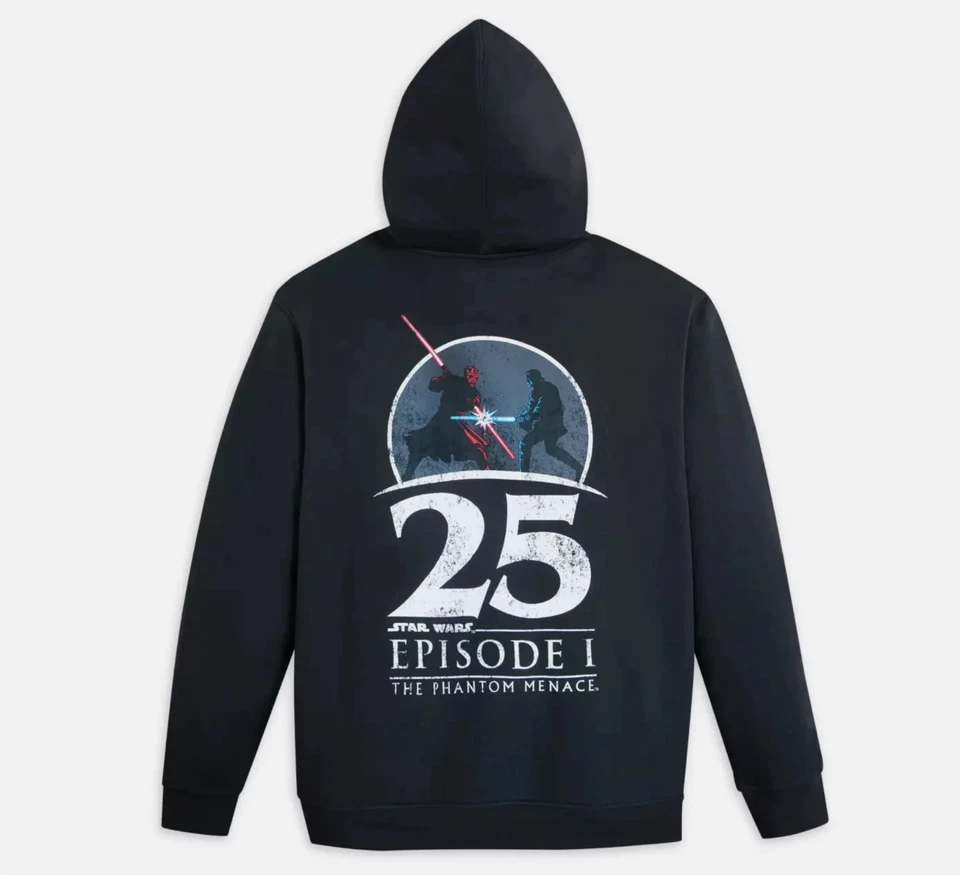 2024 迪斯尼星球大战达斯·摩尔幻影威胁 25 号夹克连帽衫 2XL - 全新带标签 — 第 2/3 张图片