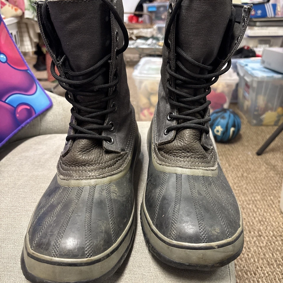 SOREL черный серый водонепроницаемый зимние ботинки мужские NM1560-048 размер: США 11 - Изображение 3 из 4