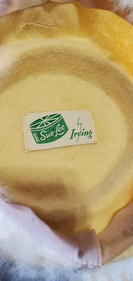 Sombrero de piel crema vintage Sue Lee de Irving Foto 4 de 4