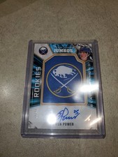 Upper Deck 2022-23 Jumbo Rookie Logo Owen Power /49 Autographe