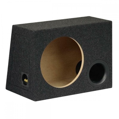 12'' 30cm MDF Schwarz Portiert Auto Audio Lautsprecher Sub Subwoofer Bass Box Gehäuse 40L