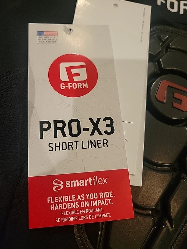 Shorts de bicicleta forro G-Form Youth Pro-X3 novo na caixa tamanho G/XL - Imagem 2 de 3