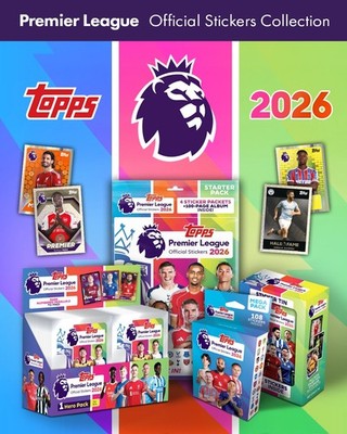 Topps Premier League 2026 Sticker Collection – Starter Pack Album + Sticker