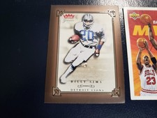 Billy Sims Detroit Lions 2004 Fleer Greats of the Game OVERSIZE