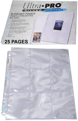25 Ultra PRO Silver 9-Pocket Card Pages Sheets Standard Size Binder Trading | eBay 25 Ultra PRO Silver 9-Pocket Card Pages Sheets Standard Size Binder Trading | eBay