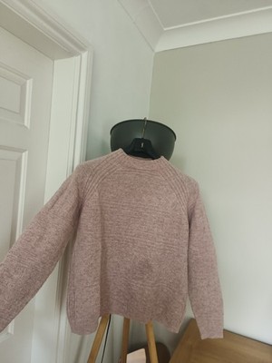 Mansted Rose Pullover Zopfmuster Pulli Dänemark 100% reine Wolle Small UK 10-12