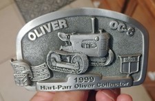 1999 "HART PARR-OLIVER COLLECTOR" BELT BUCKLE.."Oliver OC-6 Tractor"...NICE!