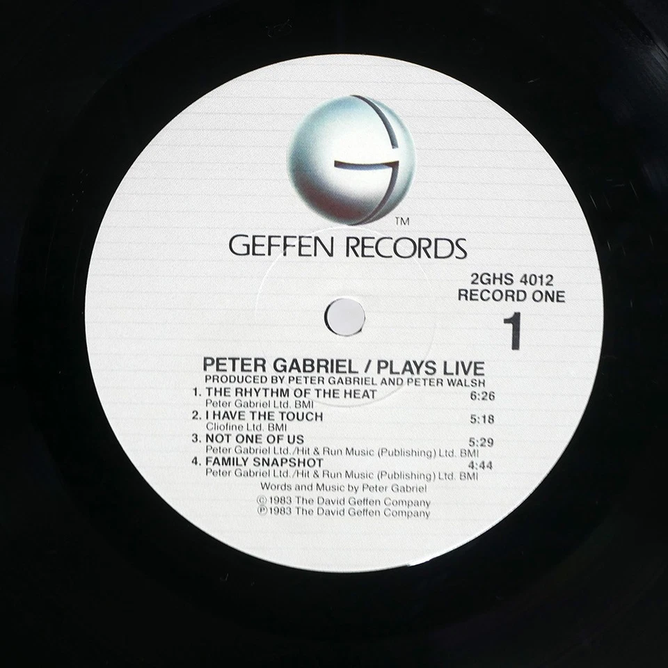 PETER GABRIEL PLAYS LIVE GEFFEN 2GHS4012 US 2LP - Image 2 of 2