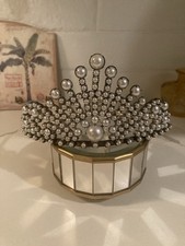 Vintage 1950's Pearl Tiara Unique Beautiful