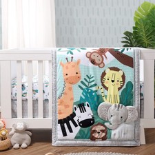 The Peanutshell 3 Piece Baby Crib Bedding Set 3 Set, Multicolor