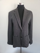 FAHERTY Inlet Knit Blazer Double Button Color: Gray, Size SMALL, EUC