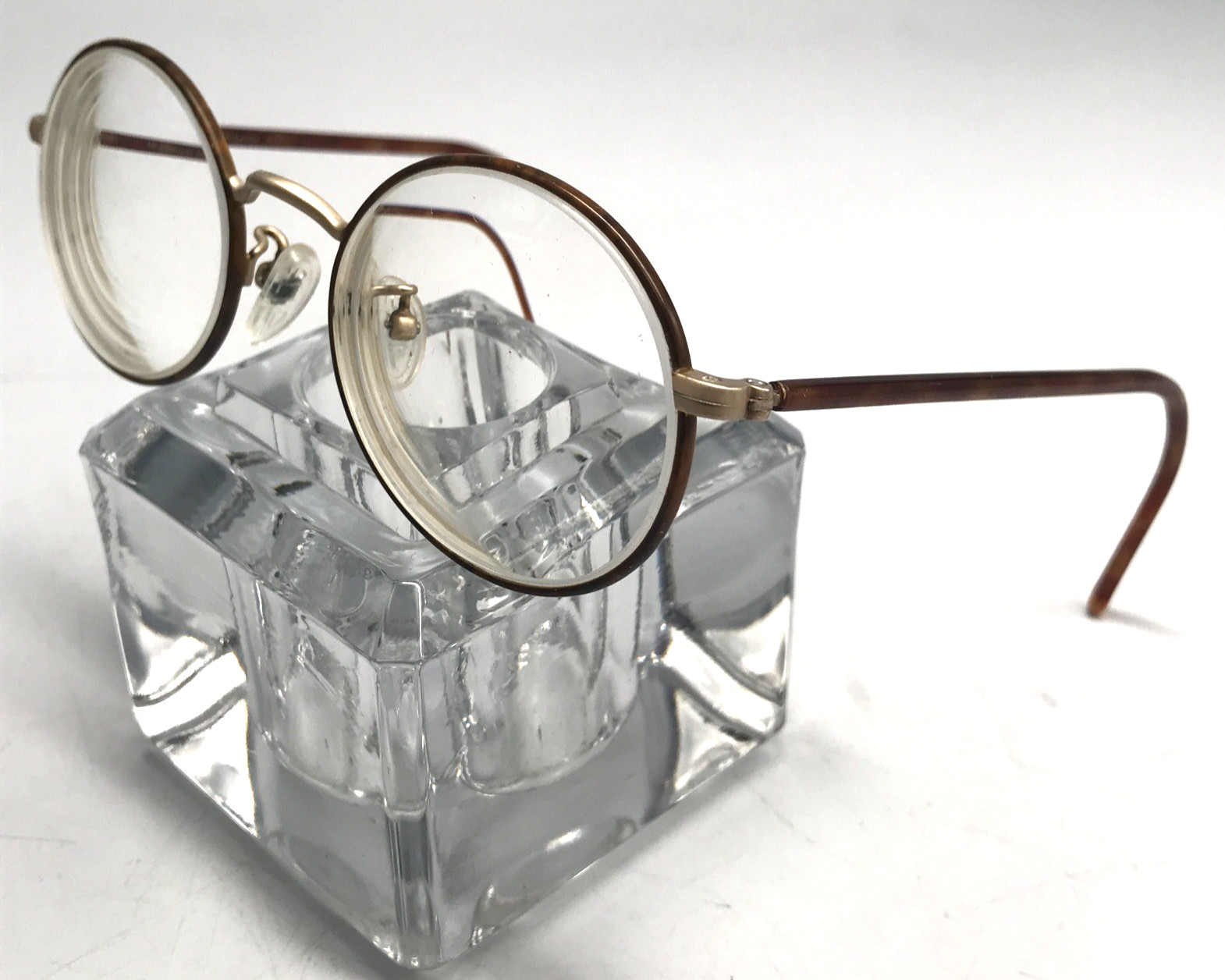 RALPH LAUREN 540 Eyeglasses 027 135 Brown Round Metal Frame Japan