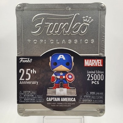 Captain America Funko Pop Classics 25th Anniv. Ltd Edtn Tin 25000pcs *sealed