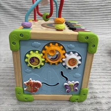 LeapFrog Touch & Learn Wooden Activity Cube - Wood Baby and Toddler Toys