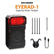 BSCOBBER Road Bike Radar Rear Light Waterproof  Monitoring within 140 meters+Bag