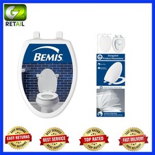 7300SLEC Slow Close Toilet Seat: Easy Clean, Durable Plastic, Elongated White