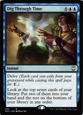 MTG TCG - Dig Through Time 219 NCC - NM Free Shipping $5+