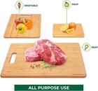 Freshware Bamboo Cutting Board Set of 3, Wooden Cutting Boards for Kitchen, Knif