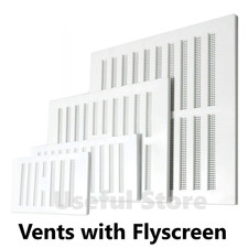 Air Vent Cover Flyscreen Hit & Miss Slide Fly Mesh Adjustable Grille Ventilation