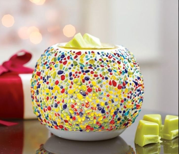Partylite Scentglow Electric Warmer Confetti Multicolor Mosa