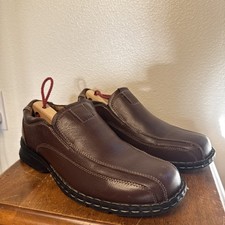 GH Bass Co Mens Lenny Brown Leather Slip On Loafer Shoes Size 8 M