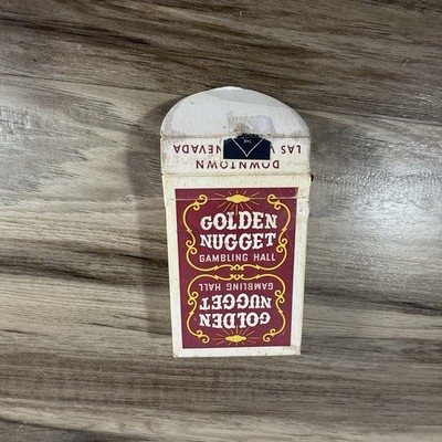 Vintage Golden Nugget Las Vegas Gambling Hall Playing Cards Red