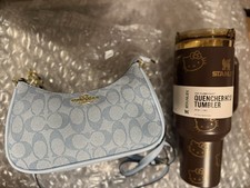 Coach Teri Women's Shoulder Bag - Chambray + Hello kitty Stanley 40z