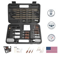 Gun Cleaning Kit Universal Rifle Pistol Shotgun Handgun Firearm with Case