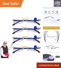 Lightweight Presbyopia Glasses with Smart Zoom Blue Light Protection - Unisex