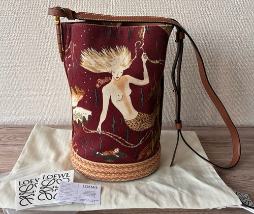 LOEWE Gate Bucket Shoulder Bag Mermaid 629266