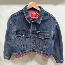 Chaqueta vaquera recortada de colección Guess America para mujer M - Georges Marciano Western años 90