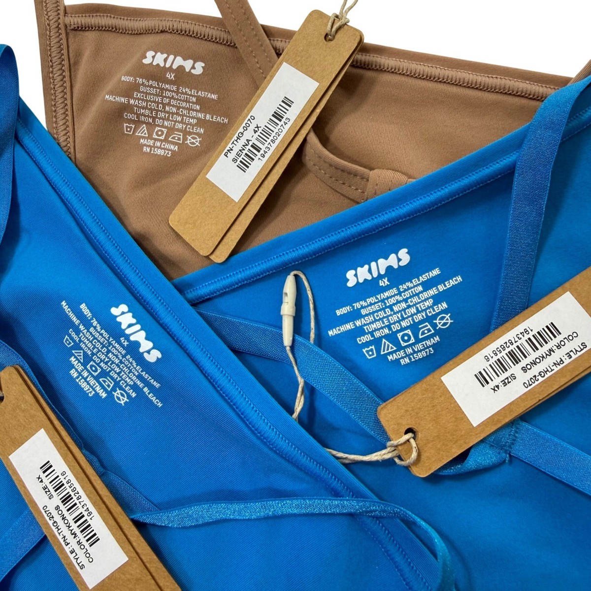 専用3 SKIMS Fits Everybody T-String Thong Lot of 3 Mykonos Sienna 4Xs | eBay