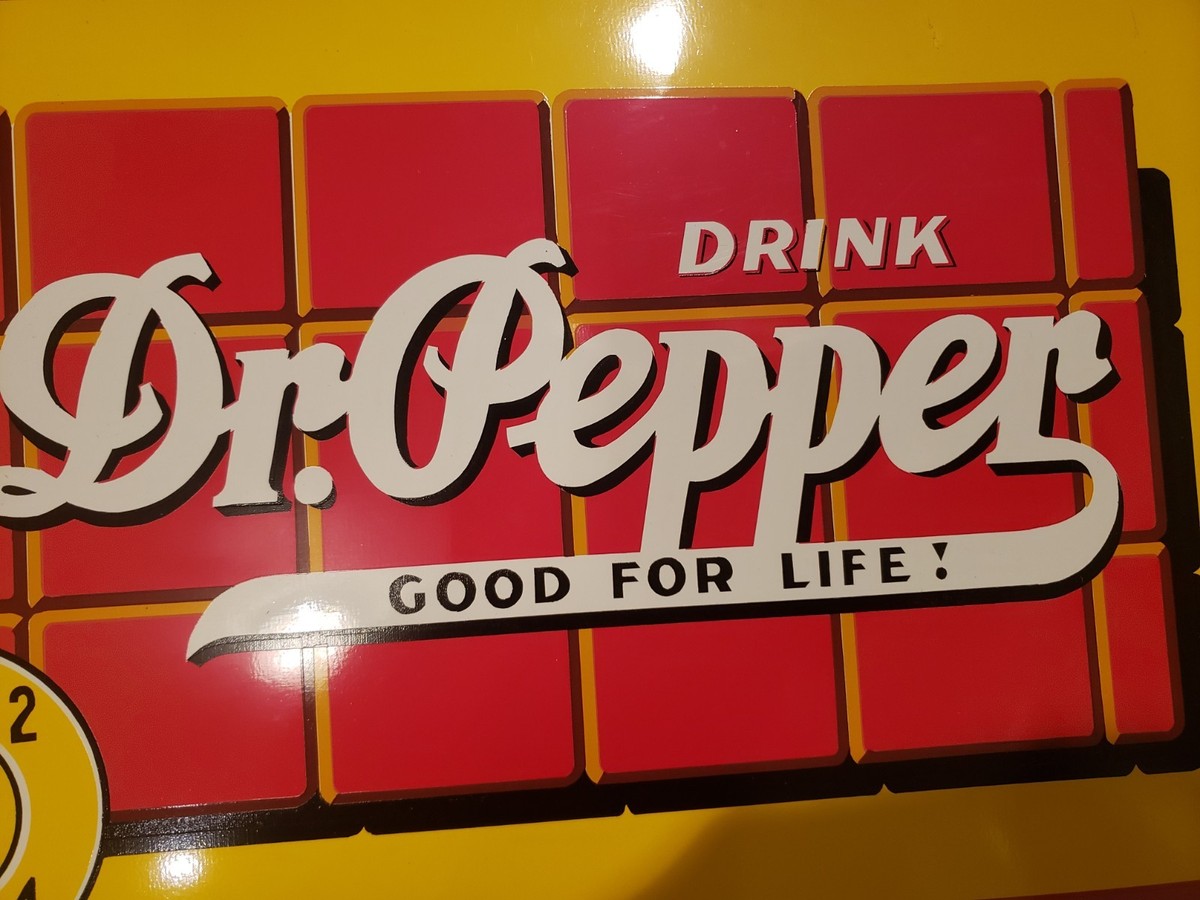 Dr. Pepper Menu Board Vintage reproduction in stunning red and