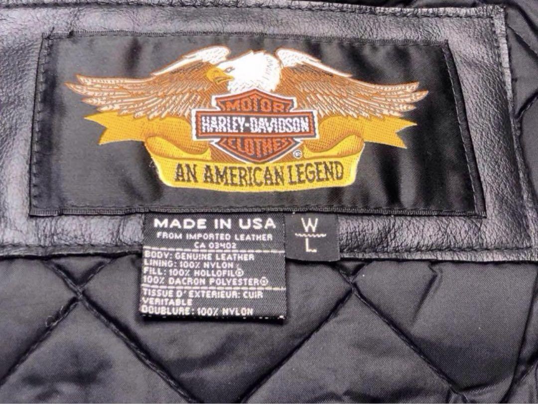 [Rare] HARLEY-DAVIDSON Willie G Design Leather Riders Jacket [WL/Black] From JP image 9