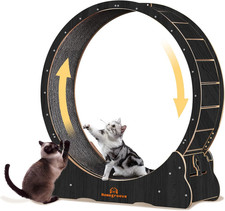 Cat Wheels for Indoor Cats, 46 Inch Large Cat Exercise Running Treadmill Wheel w