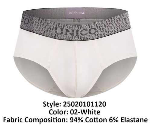 Mens Underwear: Unico 25020101120 Marfil Briefs - Picture 4 of 6