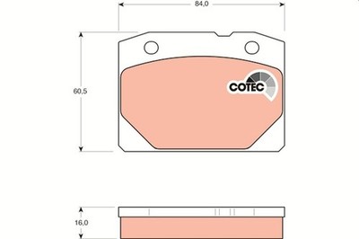 TRW Bremsbeläge Bremsbelagsatz Bremsklötze COTEC Vorne GDB140
