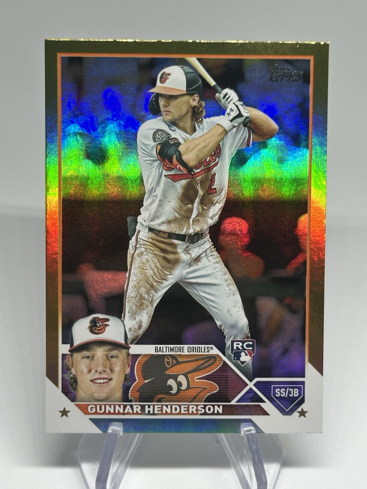 2023 Topps Gunnar Henderson Gold Foil Rookie #206 Baltimore Orioles