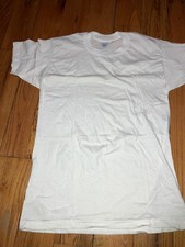NOS Vintage Mervyns Medium 38 White Shirt 70s 80s Made in USA Deadstock 18 x 27